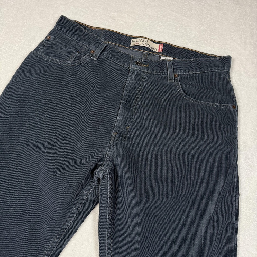 Levis‎ 559 Jeans Mens 36x32 Blue Relaxed Straight Corduroy 5 Pocket Casual